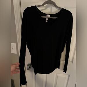 Soft Black Long Sleeve Tee